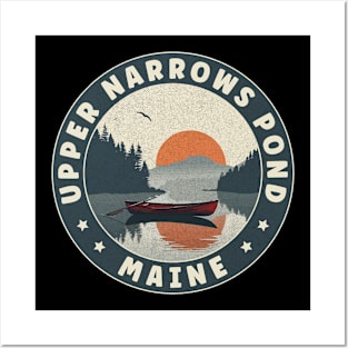 Upper Narrows Pond Maine Sunset Posters and Art